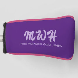Aangepaste Monogram / Golfbaan Putter Hoesje Golfheadcover