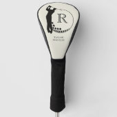Aangepaste Monogram Golfswing Golfheadcover (Voorkant)