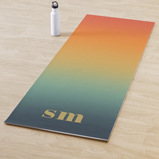 Aangepaste Monogram Gradient Yogamat (In situ)