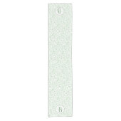 Aangepaste monogram Groen Fern Leaf Pattern Korte Tafelloper (Voorkant)