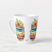 Aangepaste Monogram Hippie Van Latte Mok (Linkerhoek)