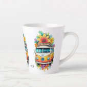 Aangepaste Monogram Hippie Van Latte Mok (Rechts)