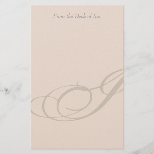 Aangepaste monogram I Stationery Briefpapier (Voorkant)