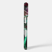 Aangepaste Monogram Initiaal Abstracte Strepen Gro Case-Mate iPhone Case (Achterkant / Rechts)