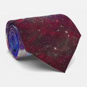 Aangepaste monogram initialen Tarantula Nebula ste Stropdas (Opgerold)