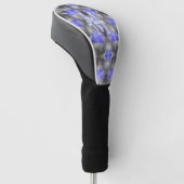 Aangepaste monogram initiële naam bloemkunst golfheadcover (Schuin)