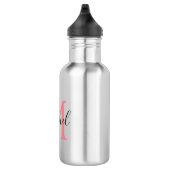 Aangepaste monogram Kind terug naar schoolkeuken Waterfles (Rechts)