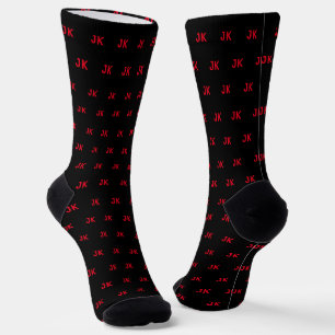 Aangepaste monogram kleurensockets sokken