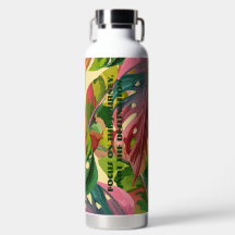 Aangepaste Monogram Kleurrijke Bloemrijke Actieve