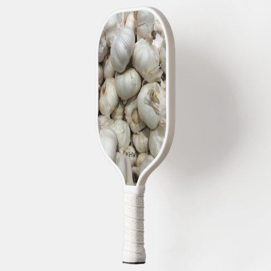 Aangepaste monogram knoflook pickleball paddle (Links)
