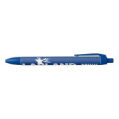 Aangepaste monogram LAPLAND Blauwe Inkt Pen (Bovenkant)