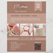 Aangepaste Monogram Logo Bakery Flyer (Voorkant)