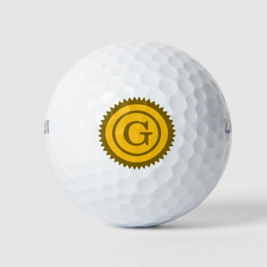 Aangepaste monogram logo emblem Golfballen (Voorkant)