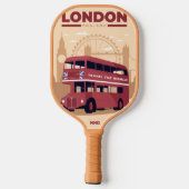 Aangepaste monogram LONDON Pickleball Paddle (Achterkant)