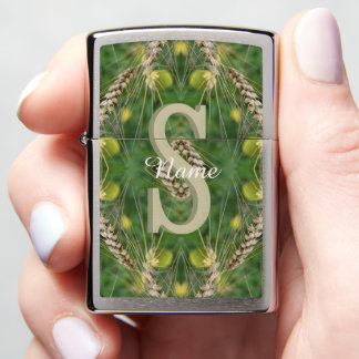 Aangepaste monogram met uw eerste naam natuur kuns