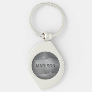 Aangepaste monogram metaal Kijk sleutelketen Sleutelhanger