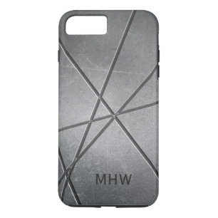 Aangepaste monogram metaal Patroon iPhone 8 Plus / 7 Plus Hoesje