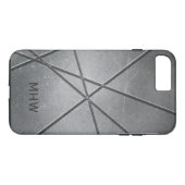 Aangepaste monogram metaal Patroon Case-Mate iPhone Case (Achterkant (Horizontaal))