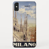 Aangepaste monogram Milano (Milaan) telefoongevall Case-Mate iPhone Case (Achterkant)