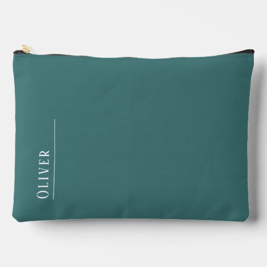 Aangepaste monogram, moderne aqua blauw etui (Voorkant)