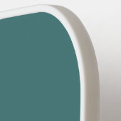 Aangepaste monogram, moderne aqua pickleball paddle (Links Detail)