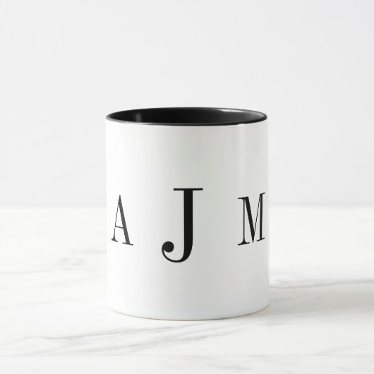 Aangepaste monogram Mok (Midden)