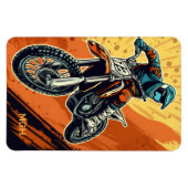 Aangepaste Monogram Motorcross Magneet (Horizontaal)