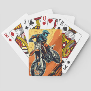 Aangepaste Monogram Motorcross Pokerkaarten