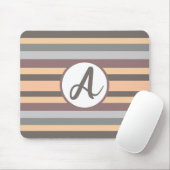 Aangepaste monogram Muismat – gestreept en geperso (Met muis)