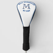 Aangepaste monogram naam Beste grootvader door Par Golfheadcover (Voorkant)