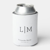 Aangepaste Monogram Naam Blikjeskoeler (Blikje Voorkant)