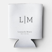 Aangepaste Monogram Naam Blikjeskoeler (Voorkant)