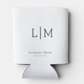 Aangepaste Monogram Naam Blikjeskoeler (Achterkant)