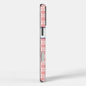 Aangepaste Monogram Naam Blush Roze Bloemen Case-Mate iPhone Case (Achterkant / Rechts)