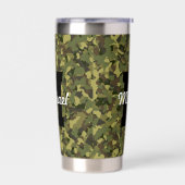 Aangepaste Monogram Naam Cool Sports Mannen Geïsoleerde Drinkbeker (Links)