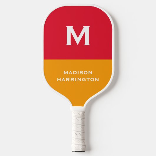 Aangepaste monogram, naam en kleur Pickleball-pedd Pickleball Paddle (Voorkant)