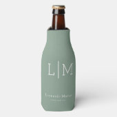 Aangepaste Monogram Naam Flesjeskoeler (Fles Voorkant)