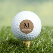Aangepaste Monogram + Naam Golf Ball Golfballen (Insitu Shirt)