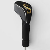 Aangepaste Monogram Naam Golf Head Cover (Schuin)