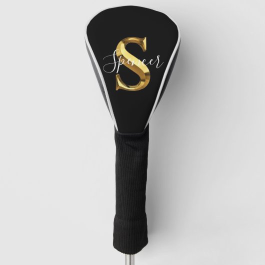Aangepaste Monogram Naam Golf Head Cover (Voorkant)