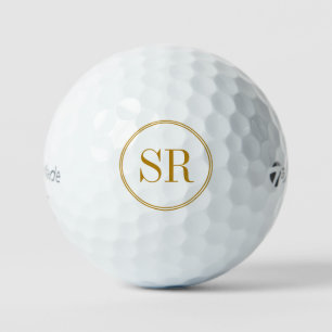 Aangepaste monogram naam Initiaal Golfbal Golfballen