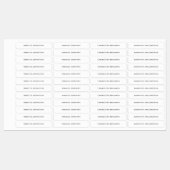 Aangepaste monogram naam Kleding Label zwart op wi (Vel)