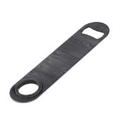 Aangepaste monogram naam Modern Rustic Elegant Speed Flessenopener (Achterkant Gekanteld)