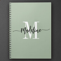 Aangepaste monogram naam Moderne Script Swirls Cad
