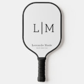 Aangepaste Monogram Naam Pickleball Paddle (Achterkant)