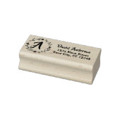 Aangepaste monogram naam professioneel retouradres 	rubberstempel (Stempel)