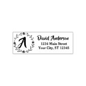 Aangepaste Monogram Naam Professioneel Retouradres Zelfinktende Stempel (Design)