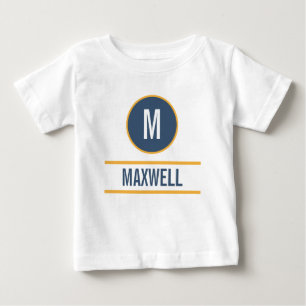 Aangepaste monogram naam tekst sjabloon T-Shirt