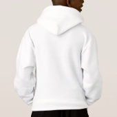 Aangepaste monogram naam witte en blauwe Sjabloon (Achterkant)