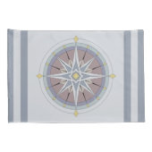 Aangepaste monogram Nautical Style Kussenslopen, R Kussensloop (Achterkant-Rechts)